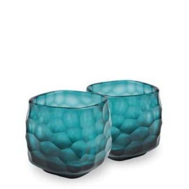 Yava Vase - Clear/Petrol - Tealight/Bud Vase