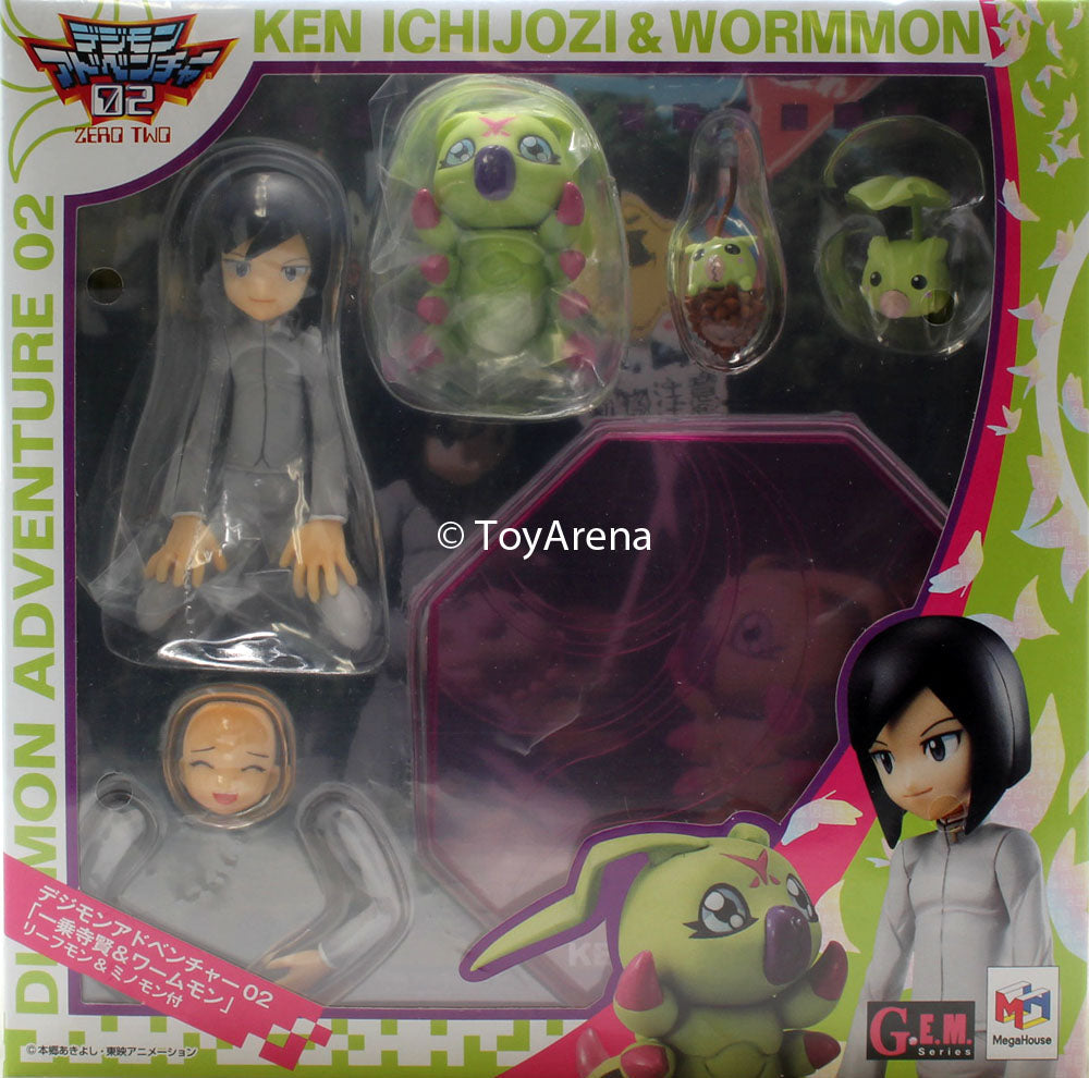 Megahouse Digimon Adventure 02 G.E.M. Ken and Ken Ichijozi Scale Statue Figures