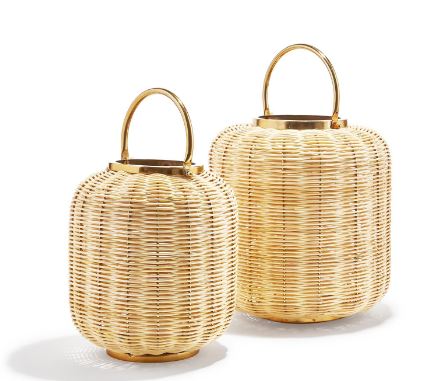 BALI WOVEN CANE LANTERNS