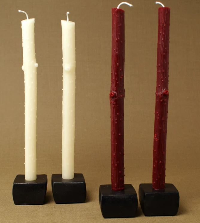 IRON CANDLE HOLDERS