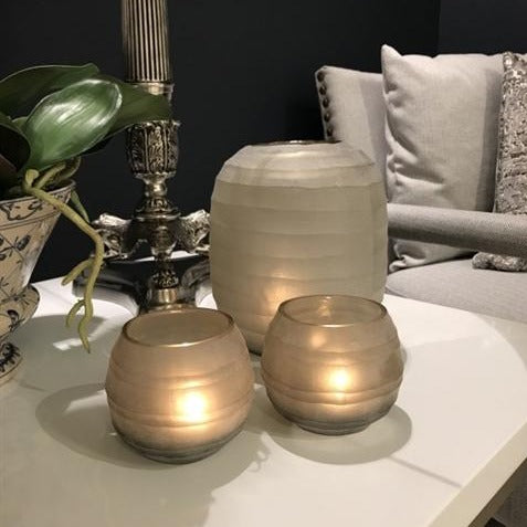 Belly Tealight/Bud Vase - Smoke Grey