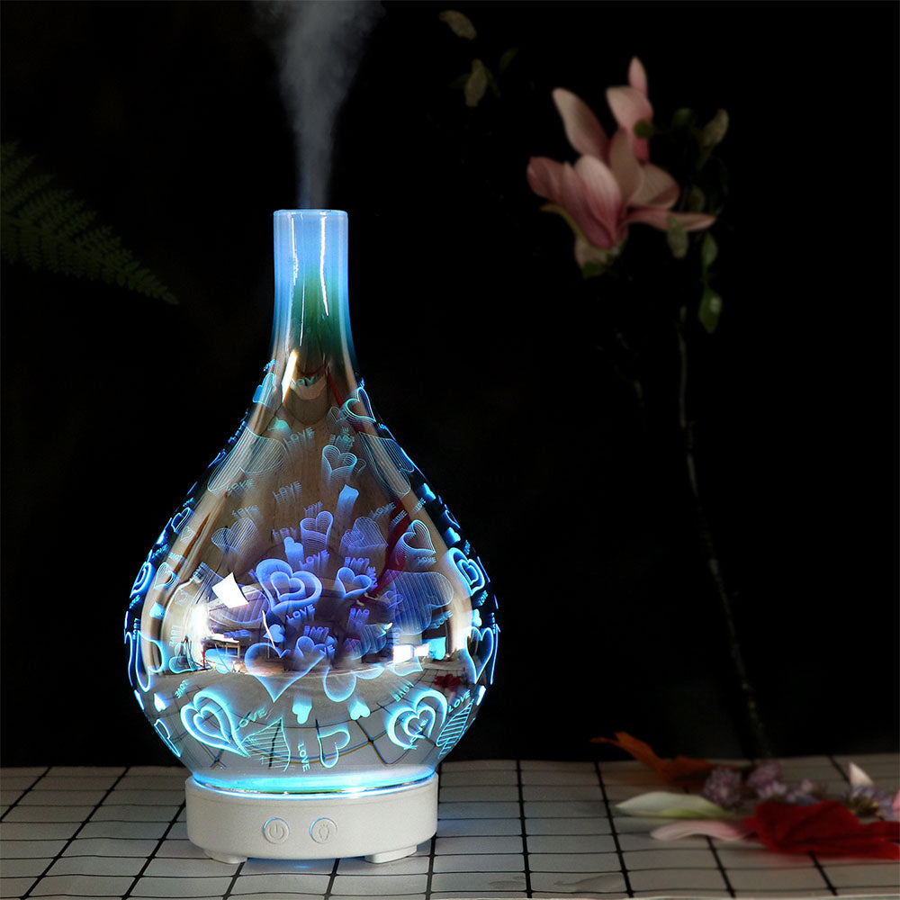 Exquisite Aromatherapy Lamp Color Changing Fireworks Humidifier Home Gifts