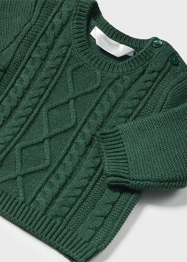 Braided Sweater Newborn - Lush Lemon - Children's Clothing - Mayoral - 8445865034401