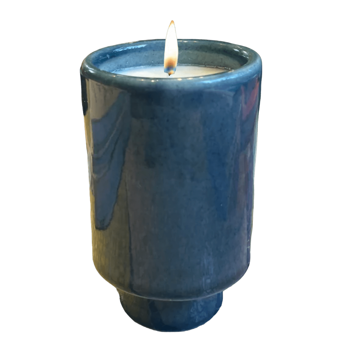 Kaya Ceramic Candle - Blue/Sea Musk