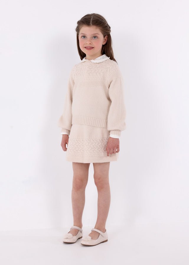 Knit Skirt & Sweater Set