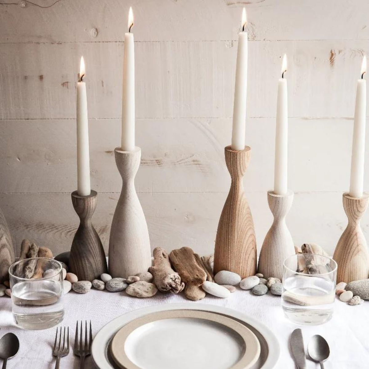 Pantry Candlestick - White