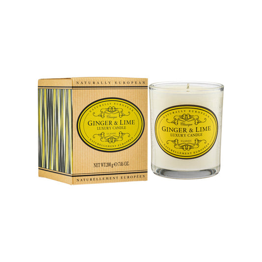 Naturally European Ginger & Lime Candle 200G