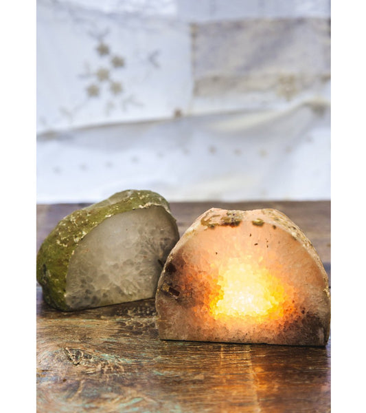SoulMakes Agate Geode Candle Holder