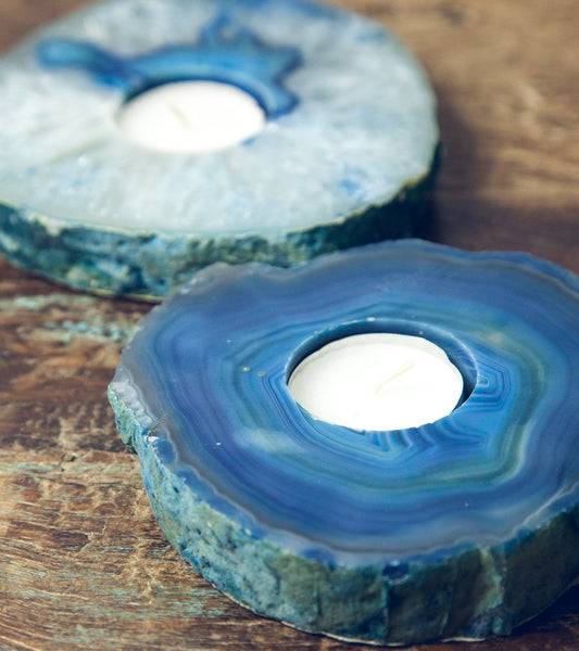 SoulMakes Agate Slab Candle Holder