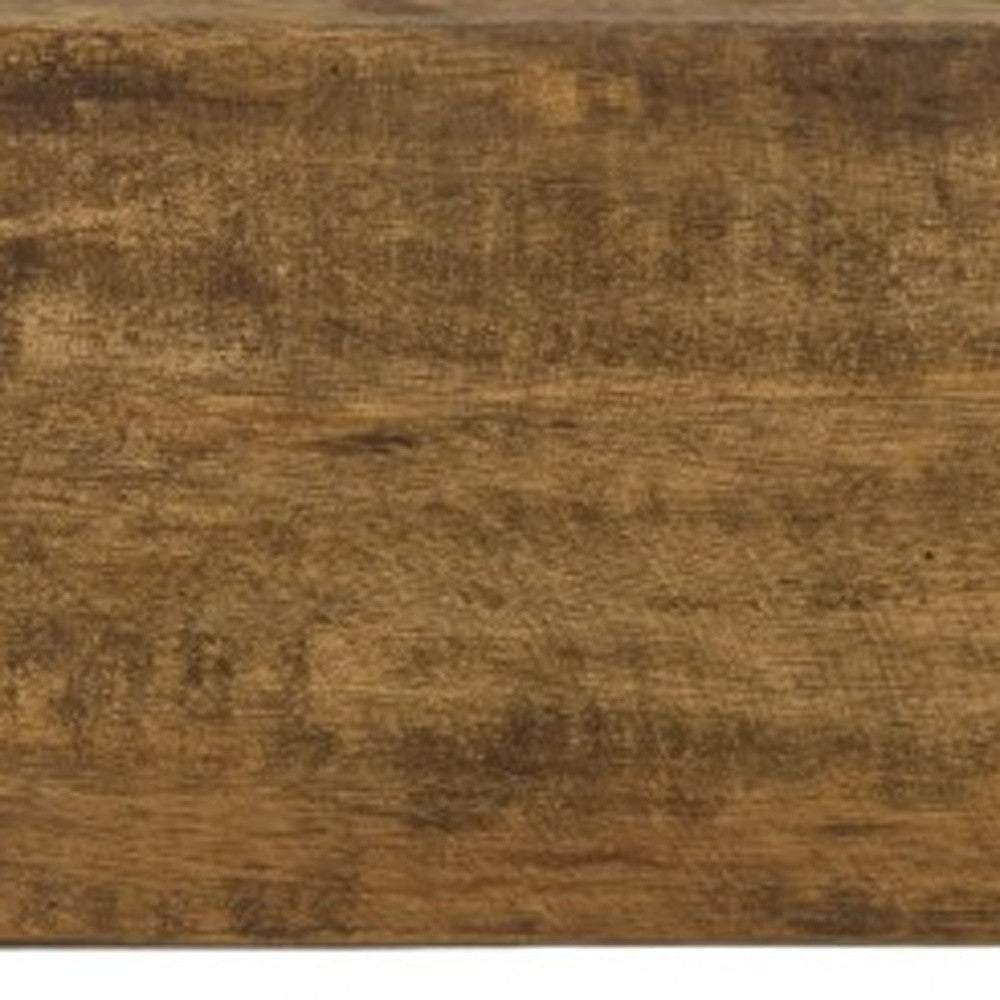 Distressed Maple Stain 4 Hole Sugar Mold Candle Holder