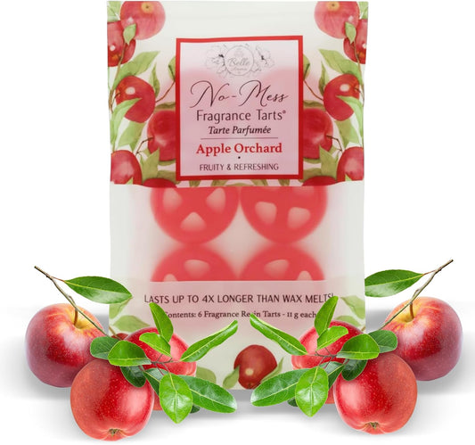 No-Mess Resin Tarts - (6 Mini Scented - 1-Pack) Wax Melts - Replacement of Scented Wax Melts - Fragrance Tart for Wax Warmer - Scented Wax Melts Variety Pack (Apple Orchard)