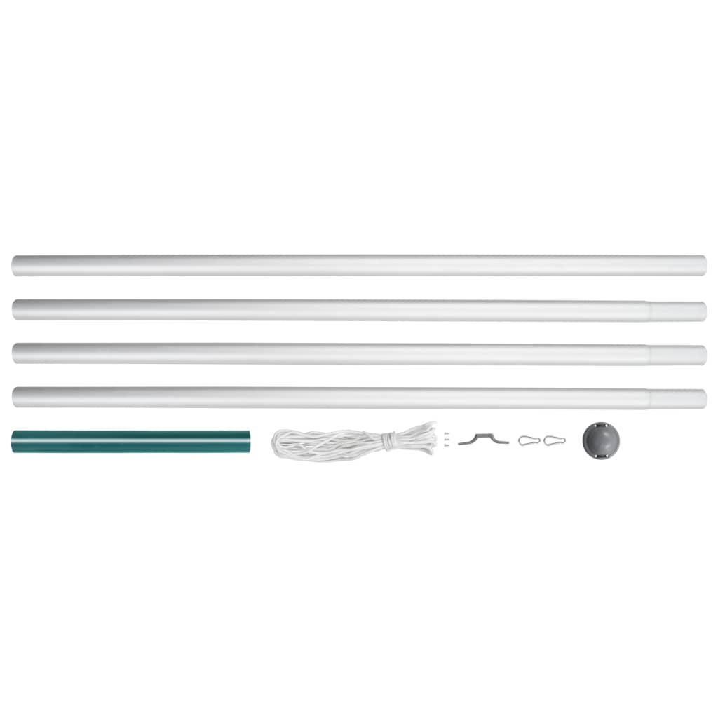 Sectional Flagpole Aluminum 20.3'