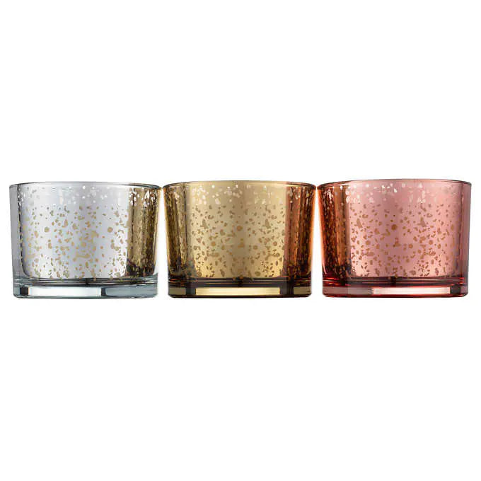 Bellevue Luxury Mercury Candles, 12oz, 3-pack