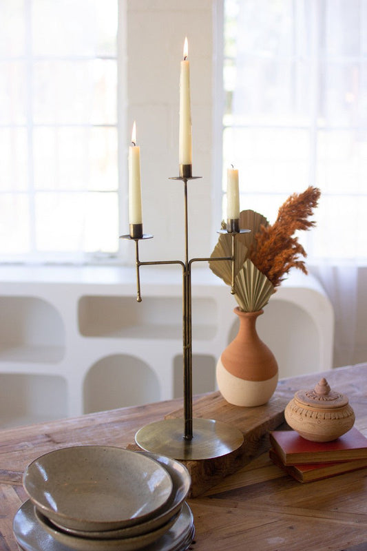 Antique Brass Candlelabra