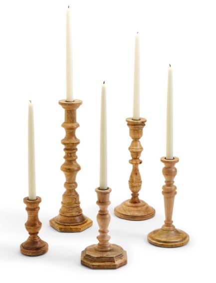 CANDLESTICKS SET OF FIVE