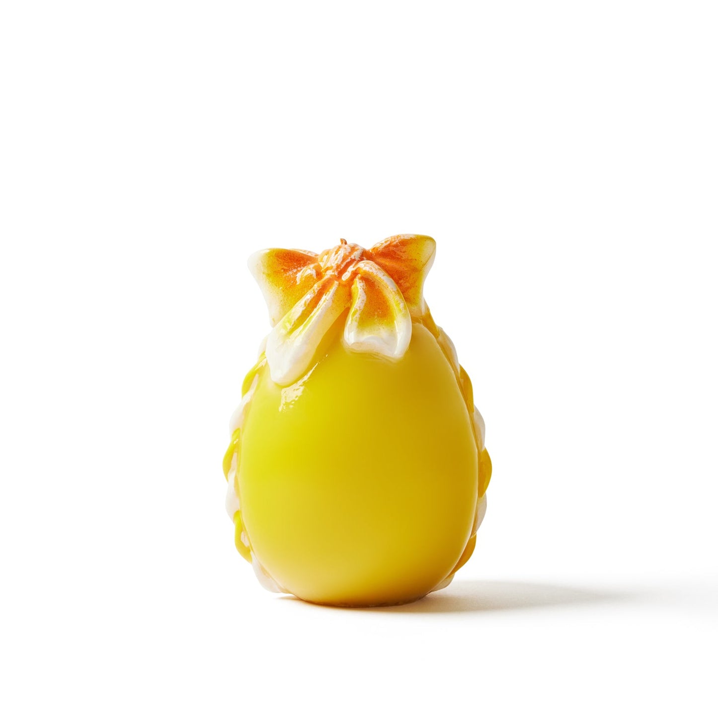 Large Easter Egg with Bow - Yellow