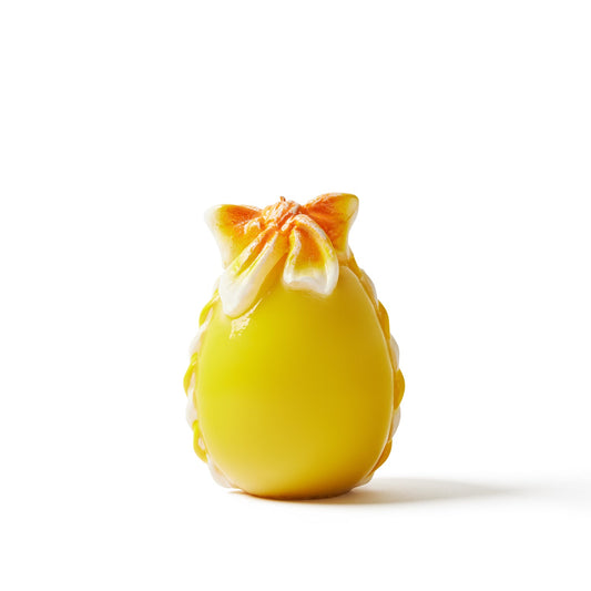 Large Easter Egg with Bow - Yellow