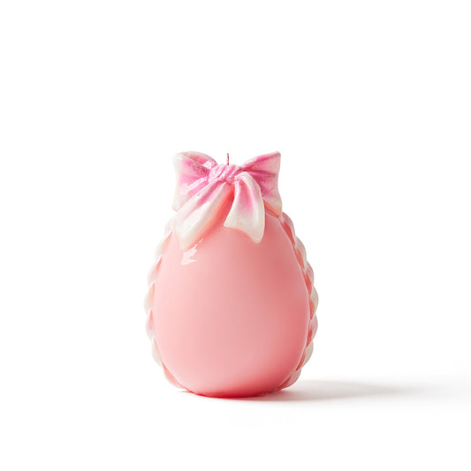 Large Easter Egg with Bow - Pink