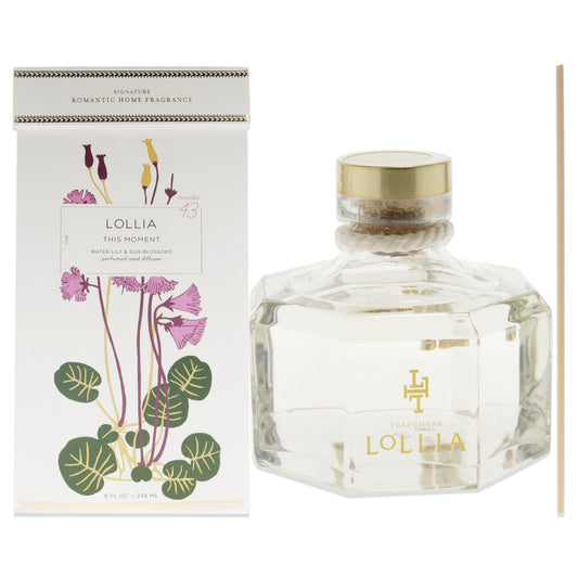 This Moment Perfumed Reed Diffuser by Lollia for Unisex - 8 oz Diffuser