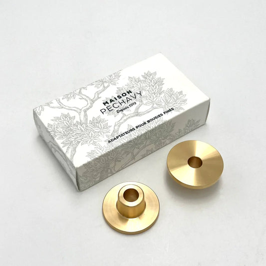 Maison Pechavy S/2 Brass Candle Adaptor