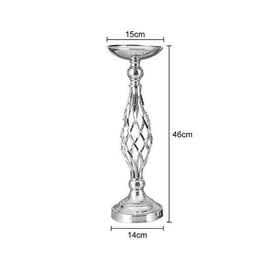 Wedding Centerpieces Flowers Metal Candle Holders Flower Vase Table Stand Party Decor Road Lead Candlestick Home Arrangement ShopOnlyDeal