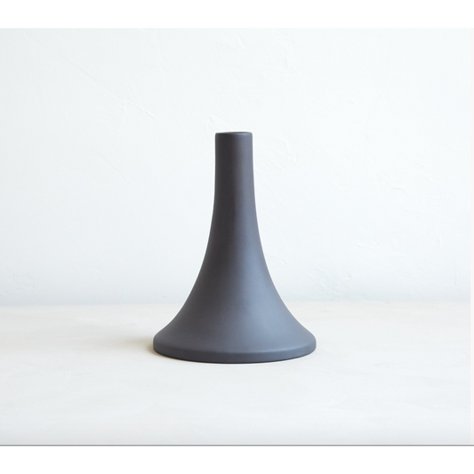 Ceramic Grand Taper Holder | Tall | Smoke