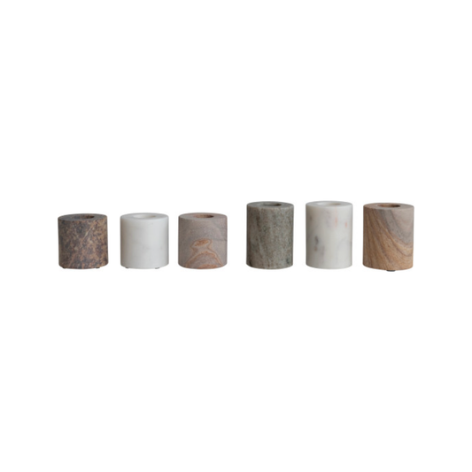 Marble Taper Candle Holder