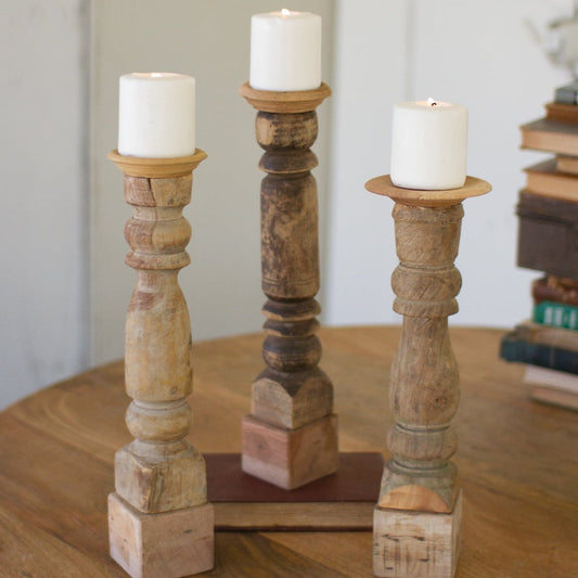 Antique Banister Candle Stands