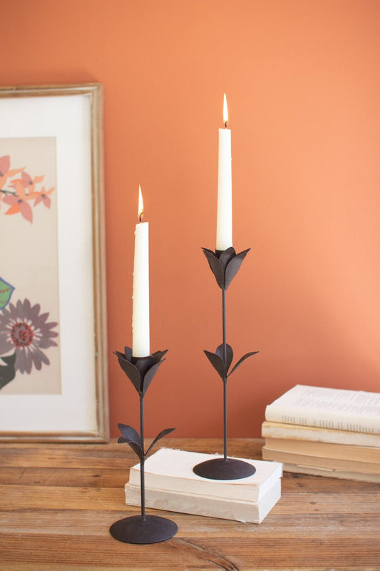 Tulip Taper Candle Holders
