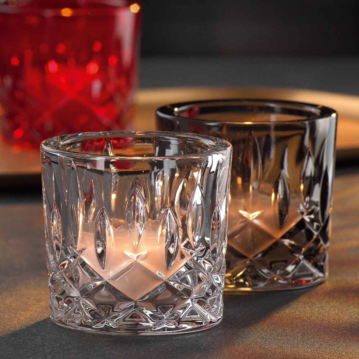 Nachtmann Noblesse Votive Smoke (Set of 2)