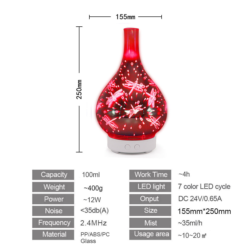 Exquisite Aromatherapy Lamp Color Changing Fireworks Humidifier Home Gifts