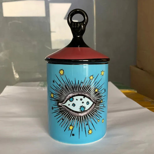 'Big Eye' Starry Sky Candle Holder With Lid - The House Of BLOC