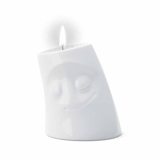 Cozy Porcelain Candle Cuddler Tea Light or Votive Holder, 3.3"