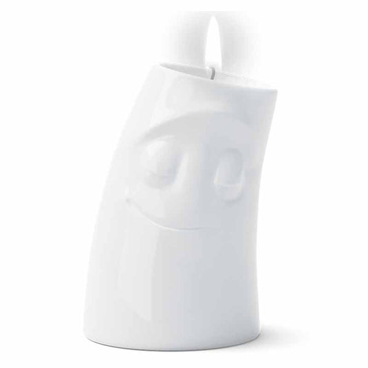 Cuddly Porcelain Candle Cuddler Tea Light or Votive Holder, 4.4"