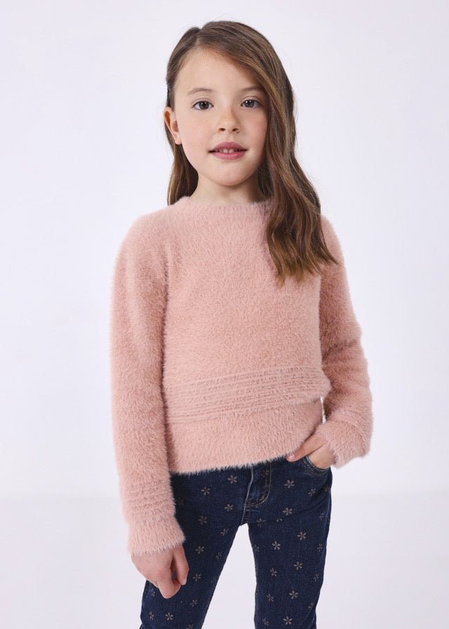 Faux Fur Knit Sweater