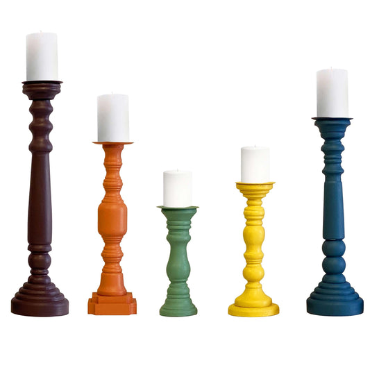 Wooden Candle Stick Holder, Farmhouse Candle Holder, French Country Decoration
