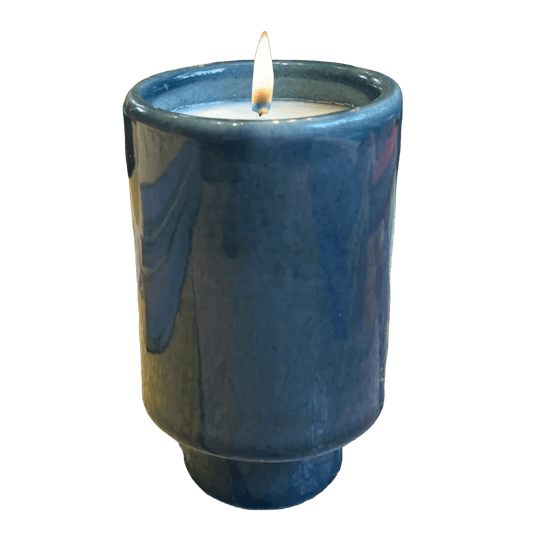 Kaya Ceramic Candle - Blue/Sea Musk