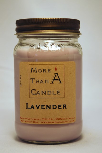 Eco-Soyful Mason Jar Soy Candle, Lavender